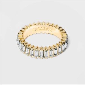 Sugarfix by BaubleBar Crystal Baguette Ring